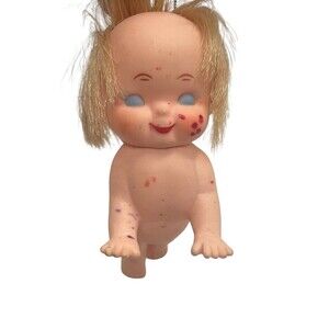 Vintage Crawling Angel Japan Ornament Wings Doll Nude Naked 5” RARE